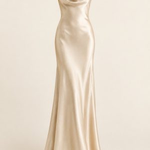 Champagne Satin Gown