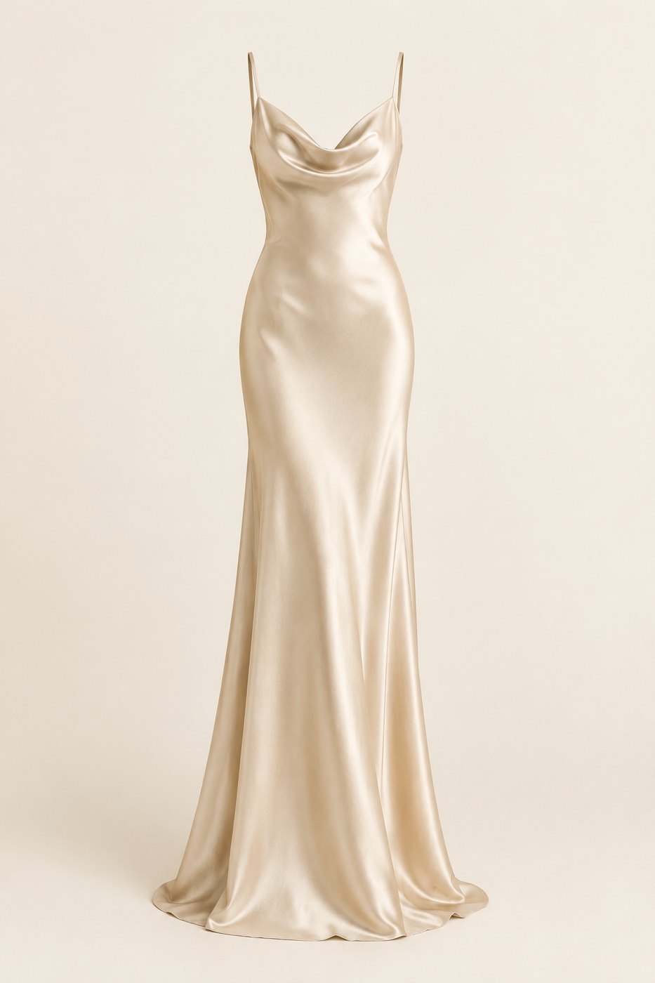 Champagne Satin Gown
