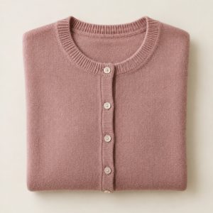 Dusty Rose Cropped Cardigan